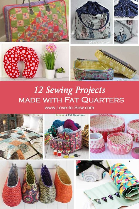 Fat Quarter Sewing Projects, Pochette Diy, Fat Quarter Projects, Sew Ins, Beginner Sewing Projects Easy, Leftover Fabric, Fabric Baskets, Sewing Projects For Beginners, Sewing Skills