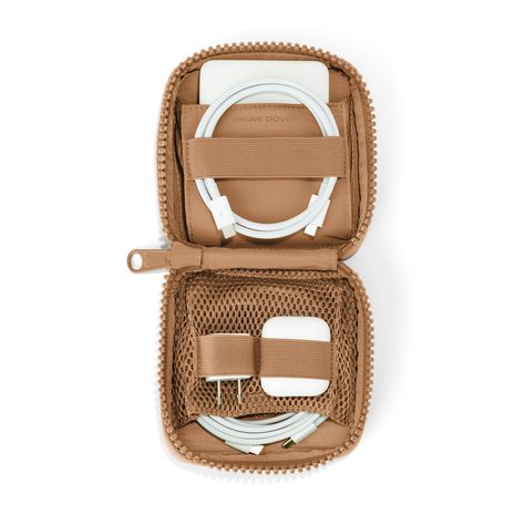 Dagne Dover Wins the Award For Most Clever Travel Gift | domino Best Gifts Under 50, Charger Pouch, Travel Tech Organizer, Tech Organizer, Teresa Caruso, Tech Organization, Tech Pouch, Dagne Dover, Knick Knack