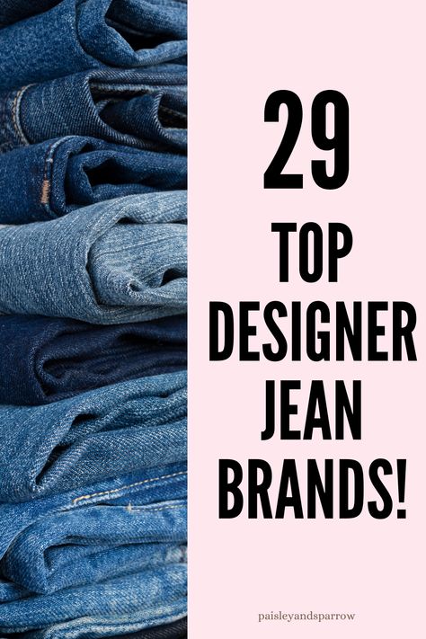 The best designer jeans brands! These brands are the best jeans you can find. Best Women’s Jeans, Jean Brands, Expensive Jeans, Popular Jeans, Luxury Jeans, The Best Jeans, Designer Jeans For Women, Best Jeans For Women, Flattering Jeans