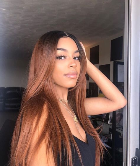 Ginger Hair Dyed, Honey Brown Hair Color, Girl Hair Colors, Honey Brown Hair, Brown Ombre Hair, Fun Questions, Human Hair Color, Brazilian Straight Hair, Ombré Hair