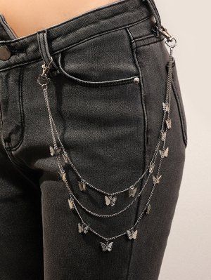 Hipster Pants, Fashion Belts, Belly Chain, Waist Chain, Head Accessories, Belt Accessories, Art Accessories, Butterfly Pendant, Online Accessories