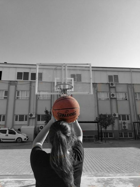 Basketball Girl, A Basketball, Basketball