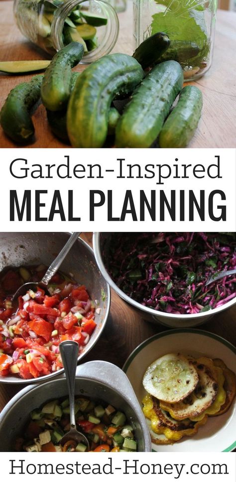 Meals From The Garden, Garden Harvest Recipes, Healthy Homestead Meals, Vegetarian Homestead, Cooking From The Garden, Farm Fresh Meals, Easy Meals For Farmers In The Field, Homesteading Meals, Garden To Table Recipes