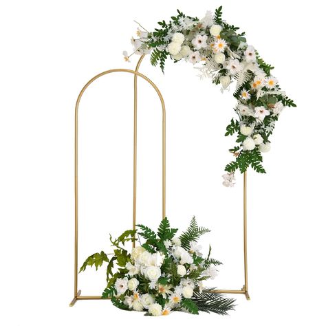 Gold Wedding Arch, Metal Arch Backdrop, Balloon Arch Frame, Arch Backdrop Stand, Wedding Arch Backdrop, Vine Decoration, Flower Birthday Party, Baby Shower Background, Valentines Baby Shower