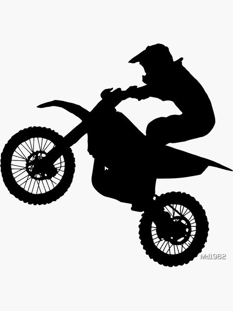 Dirt Bike Wheelie, Bike Wheelie, Buy Dirt, Bike Silhouette, Bike Stickers, Plastic Stickers, Personalized Water Bottles, Graph Paper, Dirt Bike