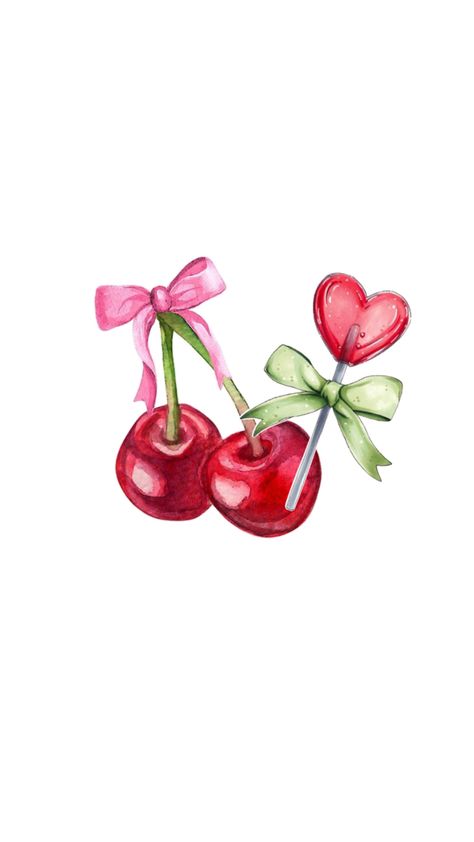 Painting Ideas Coquette, Grape Drawing, Coquette Things, Coquette Heart, Pillow Drawing, Drawing Ideas Easy, Heart Pillow, Lollipop, Drawing Ideas