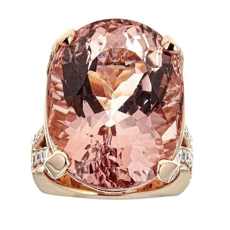 Morganite Diamond Ring, K Rose, Morganite Gemstone, Rose Gold Morganite, Morganite Diamond, Pink Morganite, Morganite Ring, Diamond Anniversary, Pear Shaped Diamond