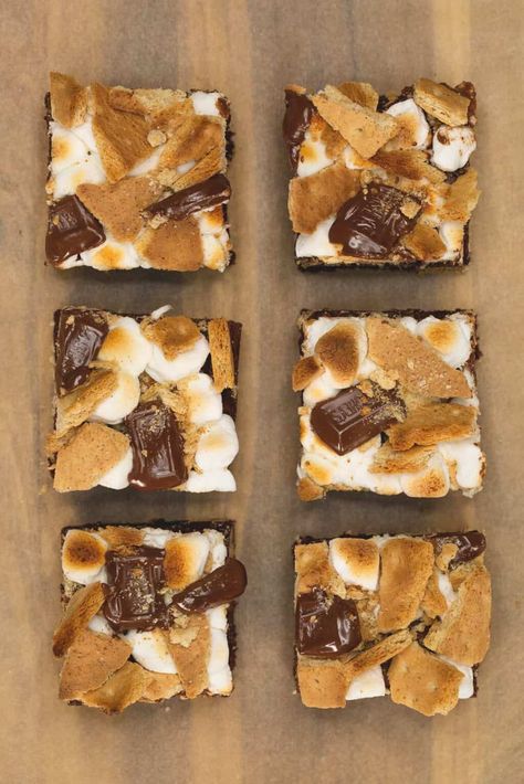 Make Box Brownies Better, Box Brownies Better, Smores Brownies Recipe, Boxed Brownies Better, Boxed Brownie Recipes, Boxed Brownies, Brownie Mix Recipes, Easy Smores, Smores Brownies