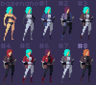 Pixel Joint Forum: Retro Vs. Modern Pixel Art Simple 2d Game Art, Pixel Art 24x24 Character, Modern Pixel Art, Simple Pixel Art Characters, 2d Pixel Art Character, 2d Pixel Character, Pixel Art Characters 32x32, Pixel Art Woman, Pixel Clothes