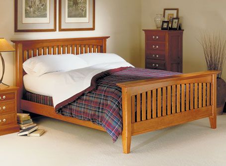 Platform Bed | Woodworking Project | Woodsmith Plans Woodworking Plans Storage, Cherry Bed, Closet In Bedroom Ideas, Open Closet In Bedroom, Closet In Bedroom, Woodworking Projects Furniture, Designer Bed, Woodworking Bed, Wooden Bed Design