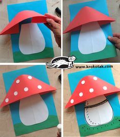 Mushrooms Paper Craft, Mushroom Arts And Crafts, Mushroom Art And Craft, Mushroom Classroom Decoration, Mushroom Crafts For Kids, Mushrooms Craft, Toadstool Craft, Paper Mushrooms, Mushroom Paper