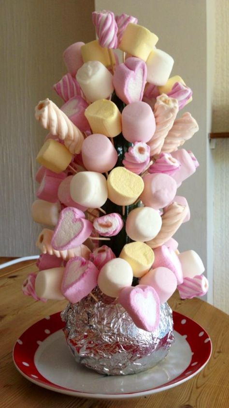 Marshmallow Tree - Fun Party Food! Marshmallow Display Ideas, Children Party Food, Marshmallow Tree, Fun Party Food, Happy Kids Quotes, Diy Kid Activities, Cocktail Cake, Birthday Snacks, Art Display Kids