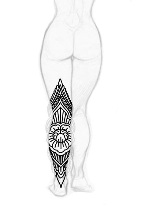 BOTH THE BACK OF MY LEGS TATTOOED. Lines Tattoo Design, Tatuaje Studio Ghibli, Ornament Tattoo, Lotusblume Tattoo, Lines Tattoo, Thigh Tat, Tattoo Leg, Ornamental Tattoo, Sketch Tattoo