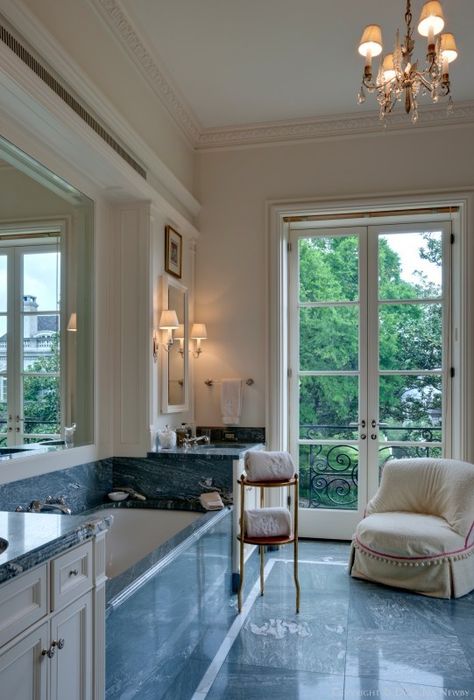 French doors Guest House Bathroom, Dream Bath, Renovation Design, Expensive Houses, House Bathroom, Beautiful Bathrooms, Patio Doors, 인테리어 디자인, Estate Homes