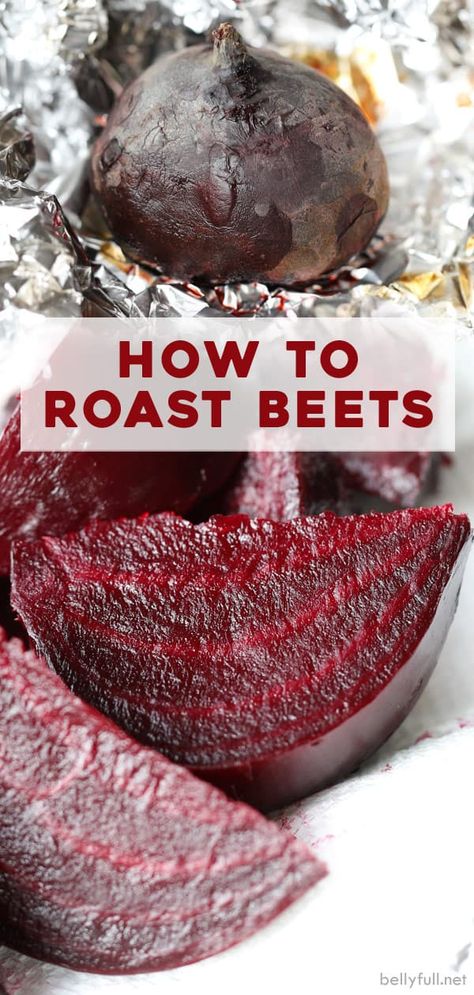 Oven roasted beets have a tender texture and sweet, rich flavor. They’re super easy to make and such a great addition to so many recipes! #roastedbeets #roastedbeetsoven #howtoroastbeets Roasted Pickled Beets, Beets In Oven Recipe, Beet Roasted Recipes, Easy Roasted Beets, Oven Roasted Beets Recipes, How To Make Beets In The Oven, How To Cook Beets In Oven, Fresh Beets Recipe Roasted, Oven Roasted Beets Simple