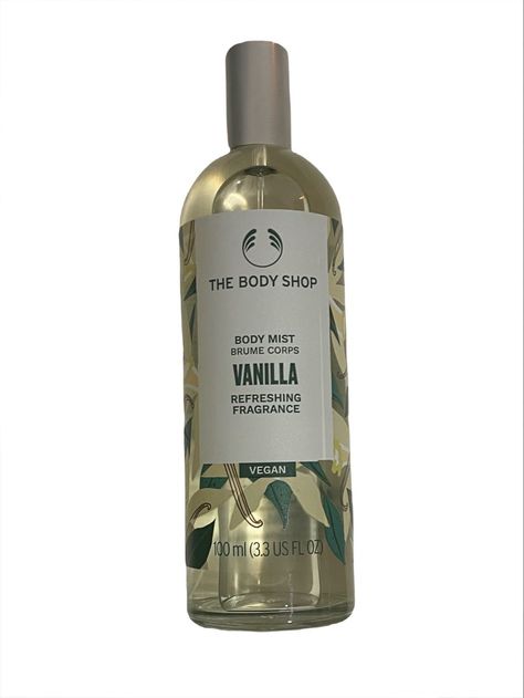 Vanilla body spray Body Shop Vanilla Perfume, The Body Shop Vanilla Perfume, Body Spray Vanilla, The Body Shop Vanilla, Body Shop Vanilla, Vanilla Body Spray, Vanilla Smell, Vanilla Soap, Strawberry Girl