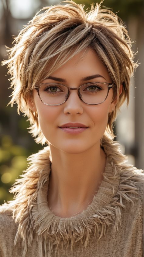 Wendy Malick Short Hair, Short Hair Women 40, Short On Top Layered Hair, Super Fine Hair Haircuts, Short Hairstyles Women Over 50, Short Hair Women 2024, Choppy Short Hairstyles, Hair Over 60, Short Hair Over 60 With Glasses