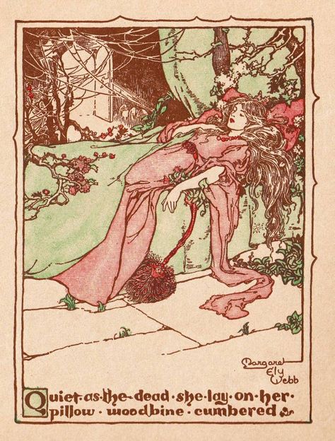 Public Domain Images Vintage Illustrations, Sleeping Beauty Illustration, Image Illusion, Storybook Illustration, Söpö Kissa, 동화 삽화, Fairy Tale Illustration, Storybook Art, Classic Fairy Tales