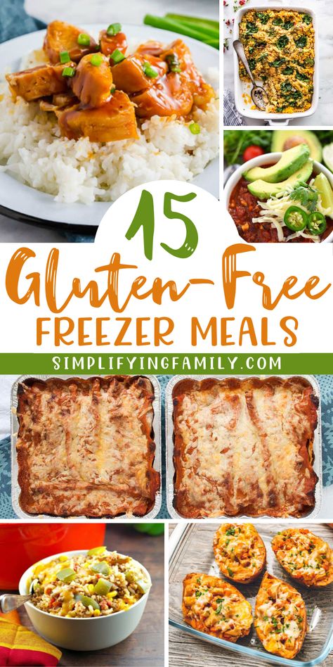 Gluten Free Frozen Meals, Pregnancy Freezer Meals, Gluten Free Freezer Meals, Gluten Free Casserole, Gluten Free Meal Prep, Gluten Free Meals, Freezer Dinners, Gluten Free Meal Plan, Freezable Meals