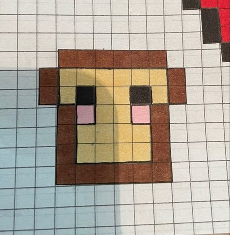 Pixel Art Facil, Pixel Art Simple, Pencil Drawings For Beginners, Easy Pixel Art, Pixel Drawing, Pixel Crochet, Pixel Art Grid, Graph Paper Art, Flowery Wallpaper