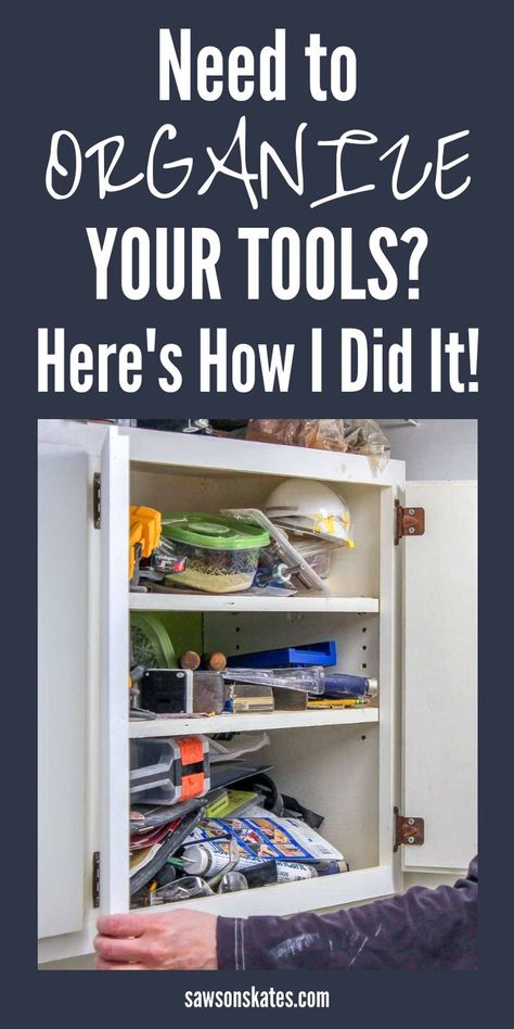 How To Organize Tools And Hardware, Organize Tools In House, Organizing Tools Small Space, Organizing Tools In House, Organize Tools Small Space, Garage Reorganization, Small Workshop Organization, Hardware Organization, Tool Shop Organization