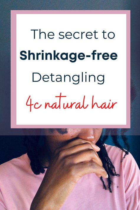 In this post I talk about dry detangling your natural hair. I explain the difference between dry detangling and wet detangling. I tell you how you can use the wet detangling method safely; which tool and products to use, and the step by step process to follow. I even show you a brief video demonstrating how I do it. Shrinkage Natural Hair, Detangling Natural Hair, Hair Shrinkage, 4c Natural, 4c Natural Hair, Secrets Revealed, Best Kept Secret, 4c Hairstyles, Hair Goals