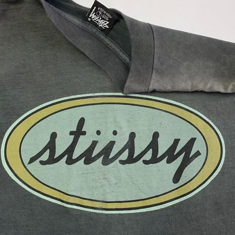 OG CLOTH VINTAGE on Instagram: “Early 90’s Stussy tee with an amazing fade throughout, now available🍃 - www.ogclothvtg.com” Stussy Vintage, Vintage Stussy Hoodie, Stussy Tee Shirt, Stussy Tee, Vintage Stussy T Shirts, Vintage Stussy, Stussy X Nike T Shirt, Stussy Fuzzy Dice Tee, Stussy Vintage Tee