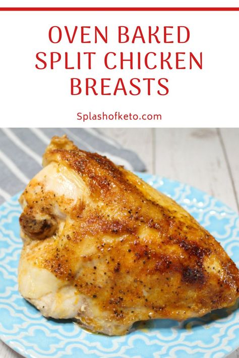 Split Chicken Breast Recipes Oven, Baked Split Chicken Breast Recipes, Split Chicken Breast Recipes, Bone In Chicken Breast Recipes, Baked Split Chicken Breast, Split Breast Chicken Recipes, Sourdough Banana Bread, Chicken Breast Oven Recipes, Split Chicken