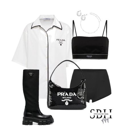 Prada Style Outfit Fashion, Prada Style Outfit, Prada Outfits, Prada Clothes, Prada Style, Japanese Baby, Preformance Outfits, Outfit Layout, Fashion Vocabulary