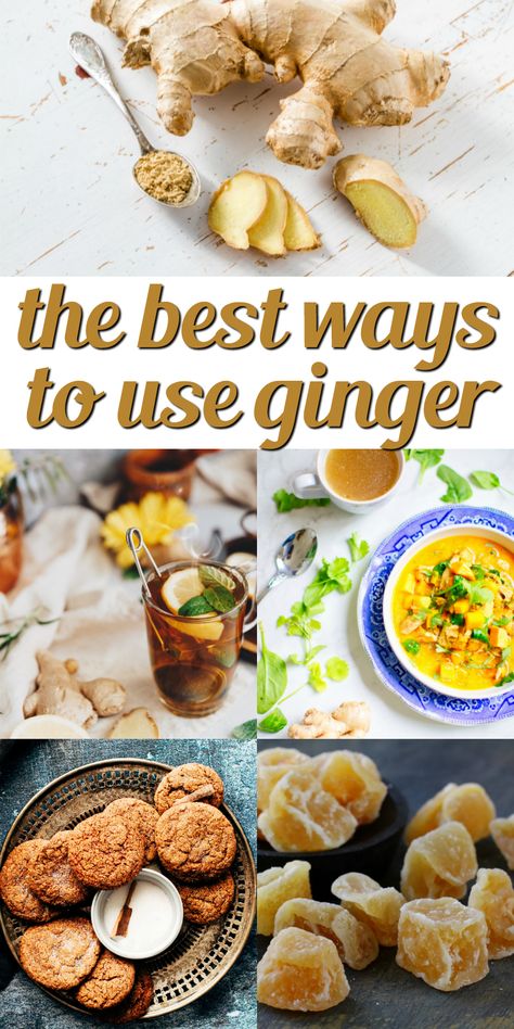 Ginger Root Recipes, Root Recipes, Ginger Uses, Cooking With Ginger, Benefits Of Ginger, Sweet Savory Recipes, Ginger Water, Ginger Benefits, Ginger Recipes