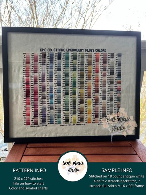 Stitch Accessories, Cross Stitch Pattern Maker, Dmc Cross Stitch, Reference Chart, Needlepoint Tapestry, Custom Cross, Dmc Floss, Color Swatches, Embroidery Floss