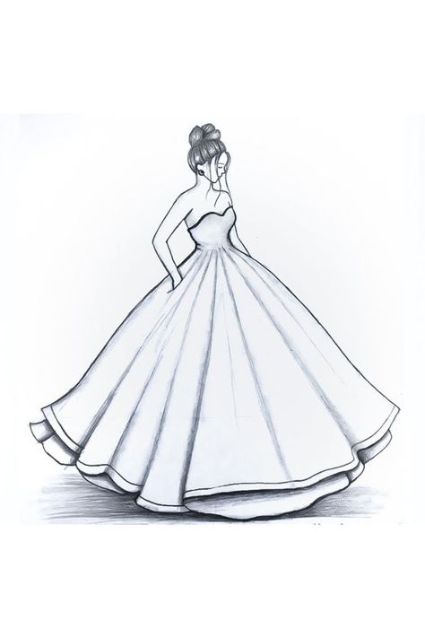 #pencildrawings #instagood #pencilsketch #art #pencildrawing #sketch #drawing #artist #pencilart Beautiful Dress Sketches, Pencil Art Drawings Dress, Easy And Beautiful Sketches, Beautiful Dress Designs Drawing, Beautiful Pencil Drawing Images, Fashion Dresses Drawing Easy, Girly Drawings Cute Beautiful, Dress Design Sketches For Beginners, Gown Design Drawing