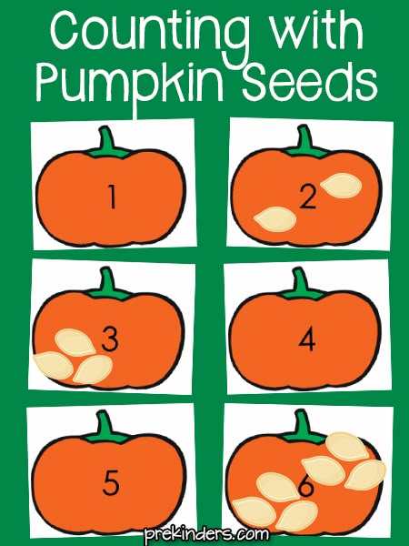 Counting with Pumpkin Seeds Pumpkin Cognitive Activities Preschool, Pumpkin Seed Counting Activity, Pumpkin Question Of The Day Preschool, Pumpkin Seed Activities For Preschool, Halloween Theme Activities, Pumpkin Seed Counting, Pumpkin Lesson Plans, Pumpkin Activities Preschool, October Lesson Plans