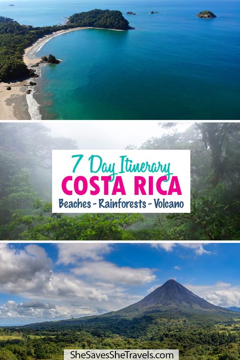 7 Days Costa Rica Itinerary: Top Sights for First Timers Costa Rica, Tamarindo, Costa Rica Itinerary, Monteverde Costa Rica, 7 Day Itinerary, Trip To Costa Rica, Costa Rica Travel Guide, Central America Destinations, Tamarindo Costa Rica