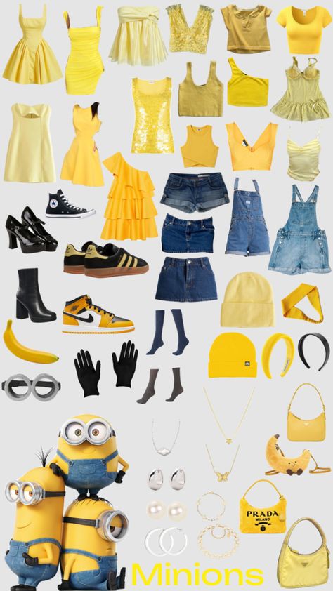 #minion #minions #minionsaesthetic #minioncostume Minions, Despicable Me Halloween Costume, Minion Dress Up, Fun Halloween Outfits, Nightmare Before Christmas Dress, Halloween Costumes 2022, Classy Halloween Costumes, Minion Halloween, Bff Matching Outfits