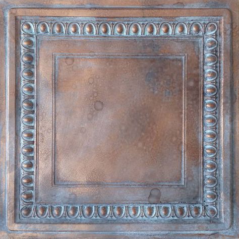 FromPlainToBeautifulInHours Cambridge 24'' L x 24'' W Textured PVC Ceiling Tile & Reviews | Wayfair Pvc Ceiling Tiles, Drop Ceiling Tiles, Faux Tin Ceiling, Faux Tin Ceiling Tiles, Copper Tiles, Decorative Ceiling Tile, Faux Tin, Elegant Tiles, Tile Covers