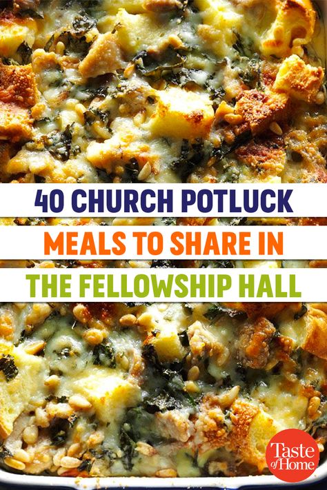 40 Church Potluck Meals to Share in the Fellowship Hall Crockpot Potluck, Meals To Share, Potluck Meals, Best Potluck Dishes, Church Potluck Recipes, Main Dish For Potluck, Summer Potluck Recipes, Easy Potluck Recipes, Fellowship Hall