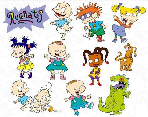 Rugrats Chuckie Tattoo, Carton Tattoo, Rugrats Characters Drawings, Rugrats Svg File Free, Among Us Gift, Rugrats Printables, Rugrats Characters, Gaming Svg, Rugrats Cartoon