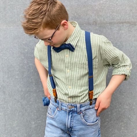 Cool kids wear cool accessories! These denim blue kids' suspenders look super on jeans. Pair them with a bow tie and you're ready for any summer party!🐓 . . . #sirredman #kidsinbowties #kidssuspenders # kinderbretels #kinderstrik #juniorbowtie #boysinbowties #mensaccessoiriesonline #mensfashion #menswear #styletipsformen #stylish #mixandmatch #stijladvies #dressup #suitup #forhim #menstyle #dapper #outfitoftheday #outfitinspiration #outfit #bowties #wearabowtie #bowtiesarecool Kids Suspenders, Suspenders For Kids, Cool Accessories, Suit Up, Men Style Tips, Mix N Match, Summer Party, Denim Blue, Suspenders