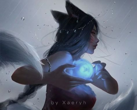 Ahri Fanart, League Of Legends Ahri, Ahri Wallpaper, Zed League Of Legends, Ahri Lol, Ahri League, League Of Legends Characters, Lol League Of Legends, Fantasy Concept Art