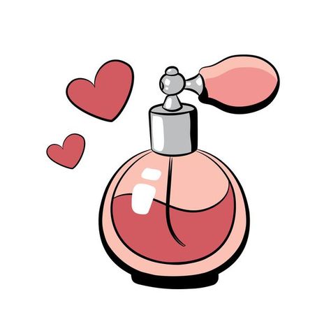 Hand drawn perfume bottle vector illustr... | Premium Vector #Freepik #vector #heart #love #fashion #cartoon Cartoon Perfume Bottle, Perfume Bottle Drawing, Perfume Cartoon, Css Inspiration, Cute Perfume Bottles, Perfume Artwork, Perfume Drawing, Perfume Illustration, Fancy Cosmetics