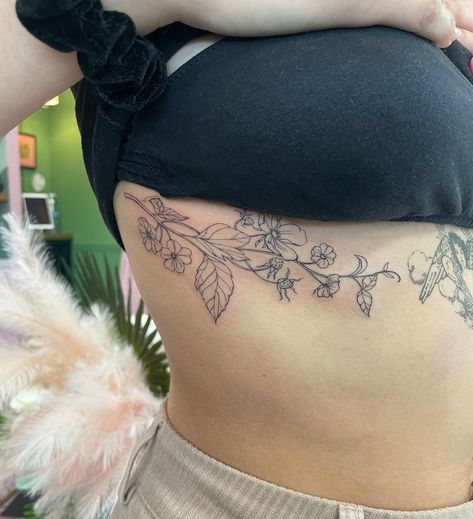 Strawberry Vine Tattoos, Strawberry Chest Tattoo, Wild Strawberries Tattoo, Strawberry Branch Tattoo, Wild Strawberry Tattoo, Strawberry Flower Tattoo, Strawberry Vine Tattoo, Floral Rib Tattoo, Tattoo Map