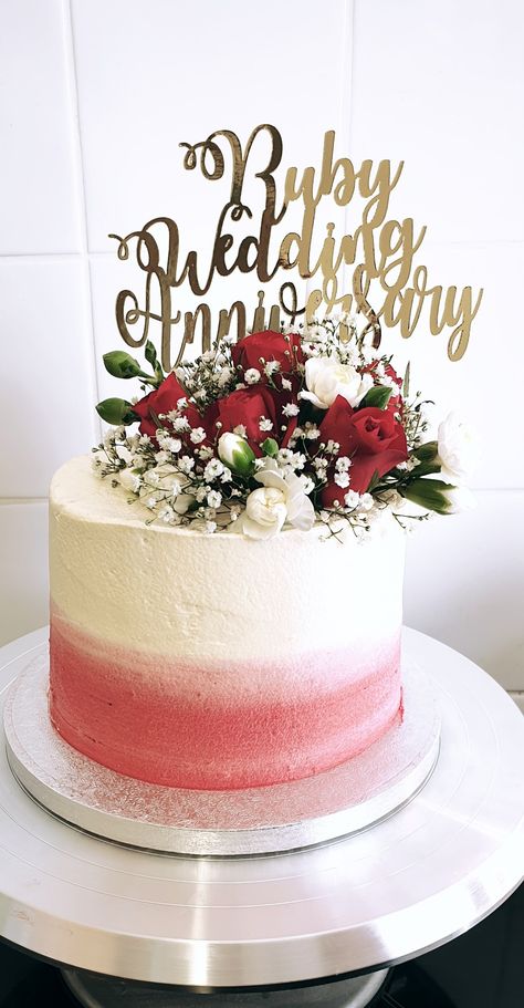 Ruby Wedding Party Ideas, Ruby Cake Ideas, Ruby Wedding Cake Ideas 40th Anniversary, 40th Anniversary Cake Topper, Ruby Anniversary Cake Ideas, Ruby Cake 40th Anniversary, Anniversary Cake 40th, 40 Wedding Anniversary Ideas Decoration, Ruby Wedding Anniversary Cake 40 Years