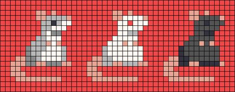 Rat Pixel Art Grid, Deer Alpha Pattern, Alpha Bead Pattern, Weird Perler Bead Patterns, Rat Pixel Art, Pixel Art Pattern Cute, Minecraft Alpha Pattern, Pixel Art Alpha Pattern, Mouse Pixel Art