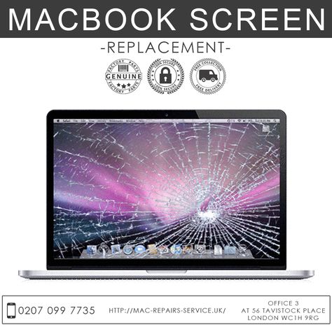 We are Mac Repairs Service located in central London, We fix and repair all types of screen damage for any Macbook, so whether your screen is smashed, cracked, broken, and faulty or your machine simply does not turn on, we repair your Macbook! More information at http://mac-repairs-service.uk/ #macbookscreenrepair #macbookrepair #mac-repairs-service Mac, Macbook, Macbook Repair, Iphone Repair, Screen Repair, Screen Replacement, Data Recovery, Central London, Repair