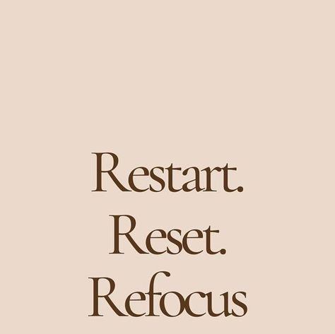 CurVFitness on Instagram: "💥 Restart, reset, refocus 💥 Life is a series of ups and downs, but it's how we respond to the challenges that define us. If you've stumbled along the way, don't be discouraged. Take a moment to collect yourself, recalibrate your mindset, and refocus on what truly matters. Your determination and resilience will pave the way for your success. Let's restart, reset, and refocus together! 🚀🔥 #KeepGoing #curvfitness #motivation #reset #nevergiveup #inspiration" Reset Days Aesthetic, What Do I Do, Resilient Aesthetic, Reset Quote, Restarting Life, How To Restart Your Life, Resilience Aesthetic, Take A Break Quotes, Rebuilding Yourself