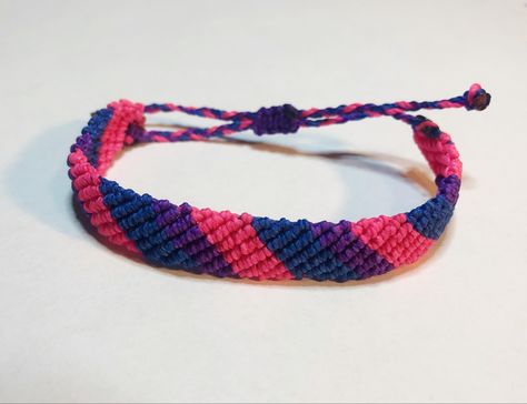 Bi Bracelet, Bisexual Bracelet, Bisexual Jewelry, Diy Friendship Bracelets Easy, Gay Tattoo, Zipper Bracelet, Pride Jewelry, Pride Jewellery, Pride Bracelet