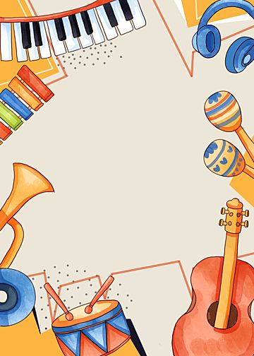 western musical instrument music background Instrument Background, Musical Logo Design, Music App Icon, Music Border, Musical Logo, Musical Background, Music Birthday Party, Musical Instruments Drawing, Jazz Trumpet