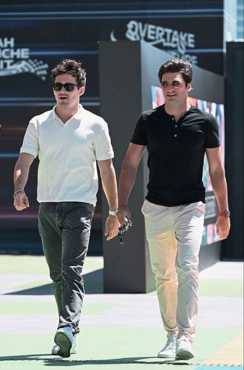 Charles Leclerc Fashion, Charles Leclerc Outfit, Ferrari Outfit, Spanish Men, Race Day Outfits, Formula 1 Car Racing, Stylish Men Casual, Smooth Operator, Ferrari F1