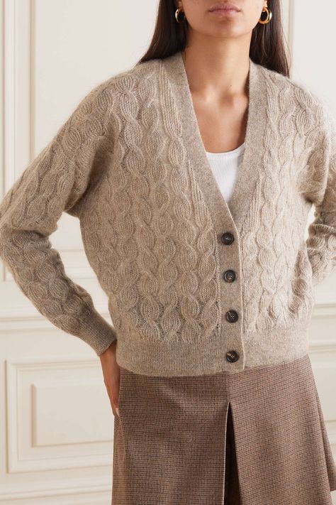 Cable Knit Sweater Cardigan, Cable Cardigan, Fall Fit, Cable Knit Cardigan, Autumn Outfit, Sweater Design, Knit Outfit, Sweater Pattern, Knitting Inspiration